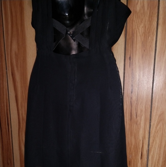 Black Slip Dress "Double n Brass" - Picture 7 of 8